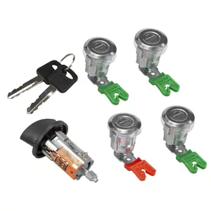 Door Lock Cylinders and Ignition Switch with Keys Compatible with Ford E150 E250 E350 Econoline Van 1997 to 2020, Replace for LC6177 703369 597638