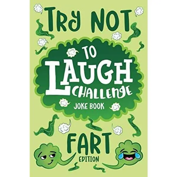 USED Book - Try Not to Laugh Challenge Joke Book Fart Edition: Funny Farting Knock Knock Jokes, Silly Puns, Fartastic Riddles, An Interactive Joke Book for Boys & ... Hilarious Family Game for Kids of all Ages! by Howling Moon Books (Paperback) - english
