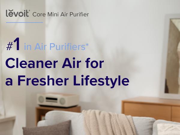 [Live] LEVOIT Core mini Air Purifiers for Home, 3-in-1 Filter Cleaner with Fragrance Sponge for Sleep, Anti-allergy, Viral, Dust, Portable, Pet Odors
