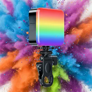 2026  Mini RGB Clip on Fill Light, Portable LED Tri Color Pocket Light, Fill Light For Live Streaming, Photography, And Selfies