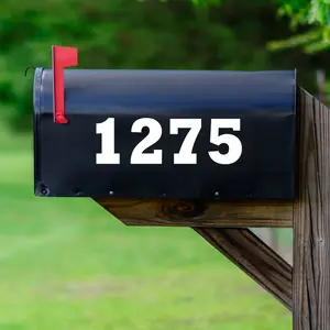 Customized Mailbox Decal Letters and Numbers Personalized VWAQ - CMB10