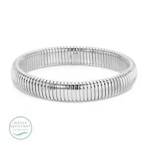 Large Flex Bangle, Water Resistant-Silver