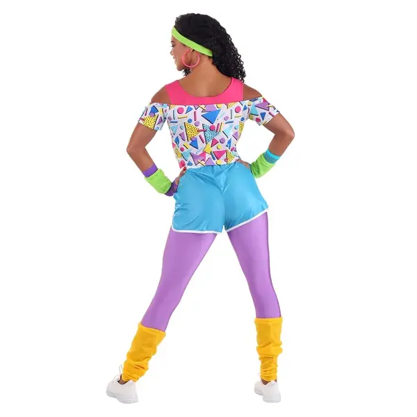 Women's Work It Out 80s Costume Women's Work It Out 80s Costume