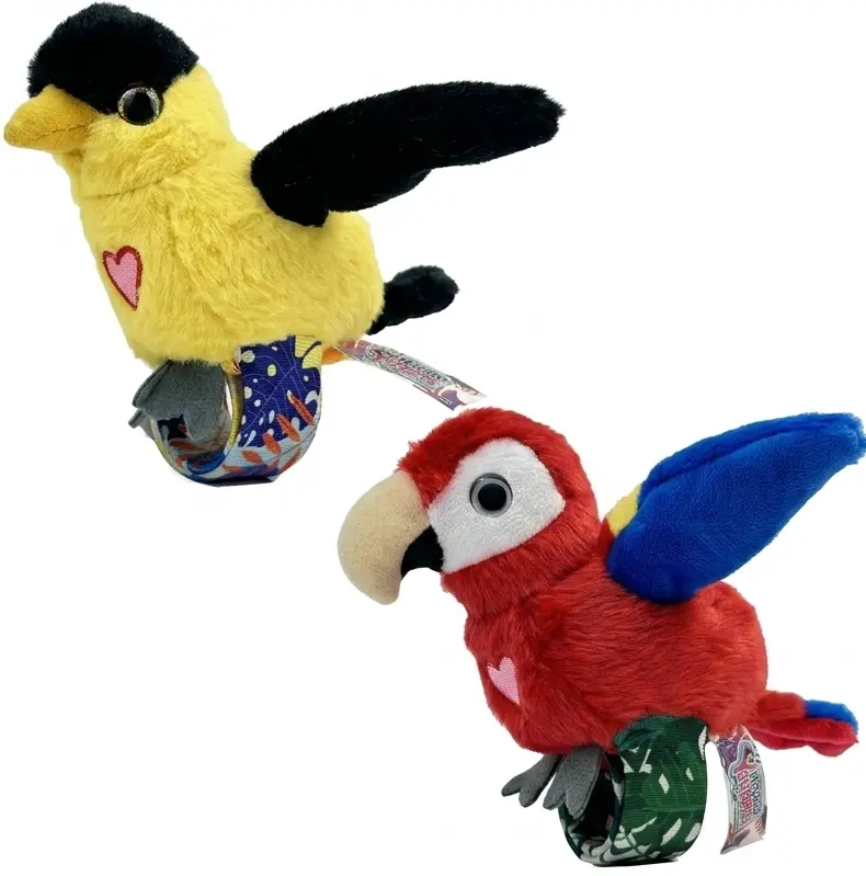 Happy Yappers 2 Pack Interactive Slap Bracelet Birds | Interactive Wearable Toy