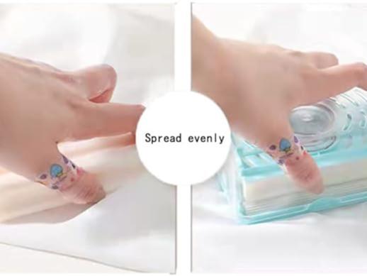 Soap Box Holder,Foam Soap Dispenser with Roller and Drain Holes,Soap Box with Bubbler,Multifunctional Soap Bubble Box for Home Bathroom Kitchen Countertop (Blue), 4.8*2.83*2.63 inch (RX01)