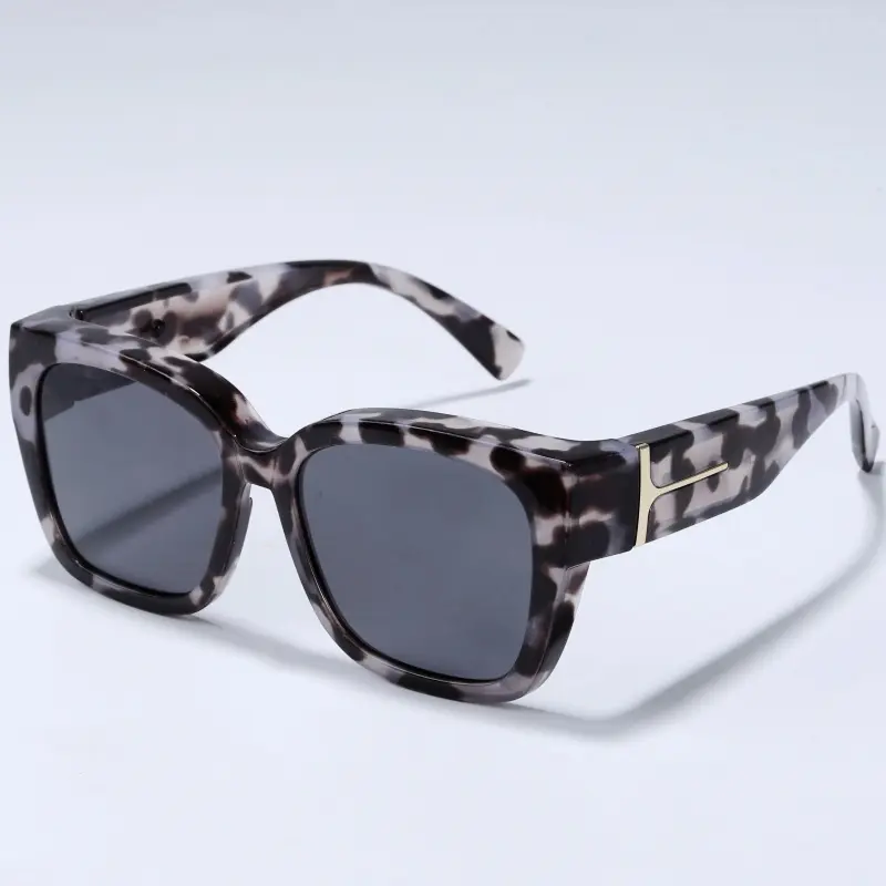 white tortoise frame gray lenses