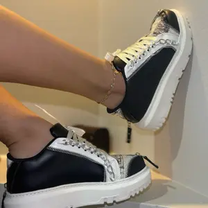 Janabella Comfortable Low-Top Sports Shoes -34-39 with Zipper Design and Durable Sole