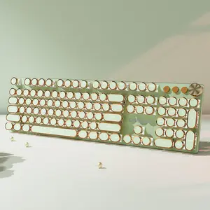 EWEADN Mechanical Keyboard, Tactile Feedback Keyboard, Wireless Keyboard with Honeycomb Switches, Triple-mode Connectivity Keyboard for Gaming, Office