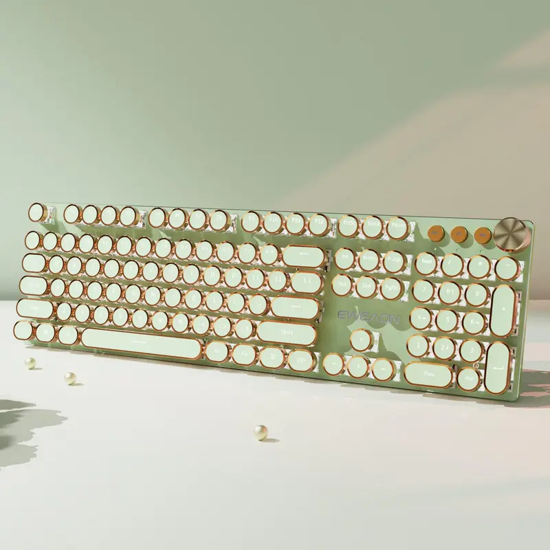 EWEADN Mechanical Keyboard, Tactile Feedback Keyboard, Wireless Keyboard with Honeycomb Switches, Triple-mode Connectivity Keyboard for Gaming, Office, Gaming PC Accessories, Gaming Computer Accessory
