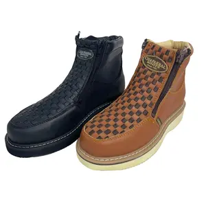 Chaparral Weaved ankle Boot Men Footwear Leather Shoe Comfort luccheseboots