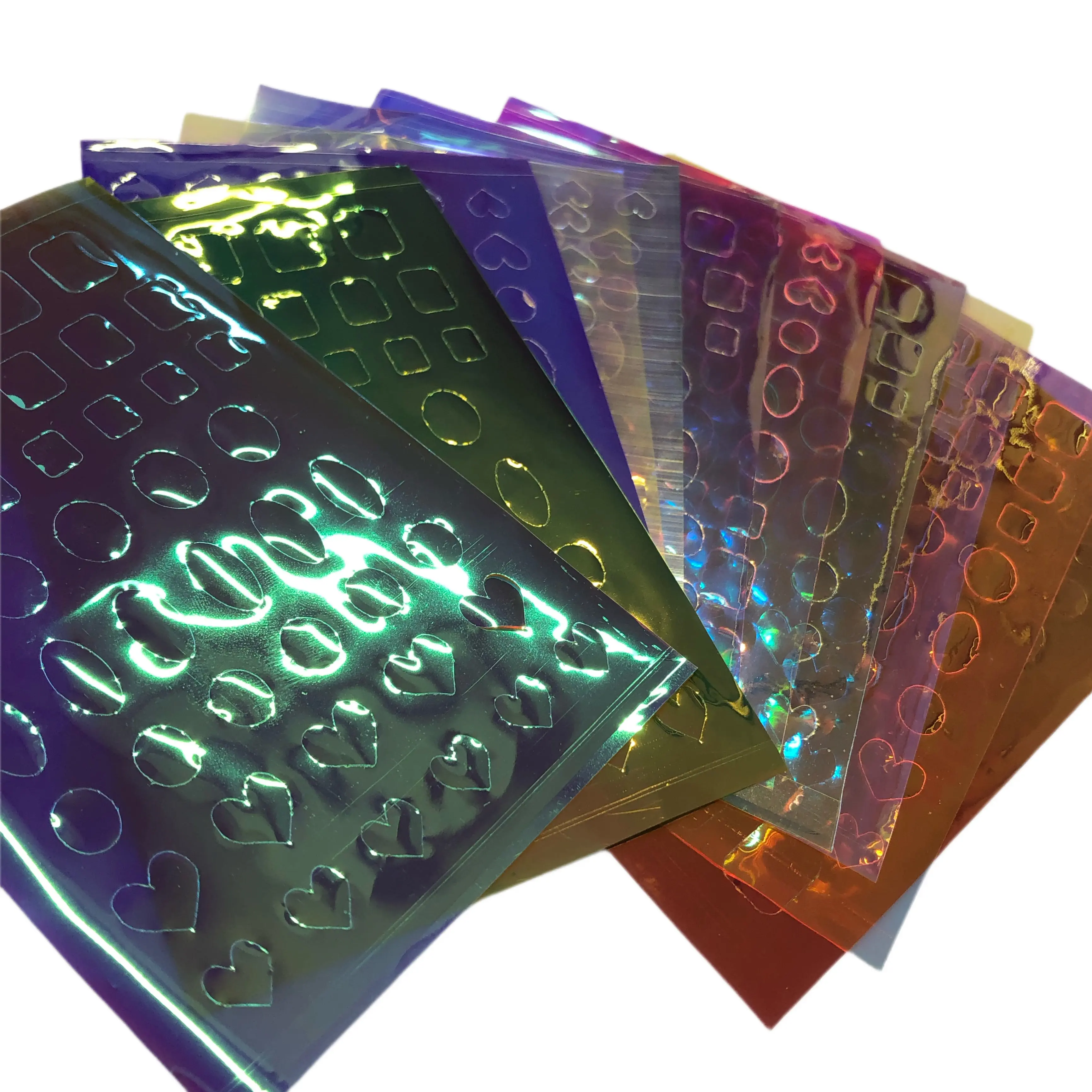 IRIDESCENT NAIL ART FILM - 11 SHEETS