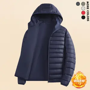 Warm Cotton Jacket with Hood, Full Zipper, Stylish Winter Coat, Multiple , Machine Washable, Perfect for Cold Weather Activities like Skiing and Riding Casual Style Outerwear Long Sleeve Treasure Blue jackets coat