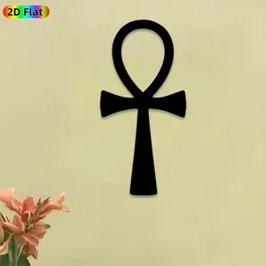 1pc Ankh Metal Wall Art, Ancient Egyptian Ankh Statue Mural, Ideal Gift for New Year, Easter, Egyptian Culture Enthusiasts, Rust-Resistant Metal Wall Decor Wall Sculptures, Perfect for Home Wall & Garden Fence, Unique Spiritual Decor Accent