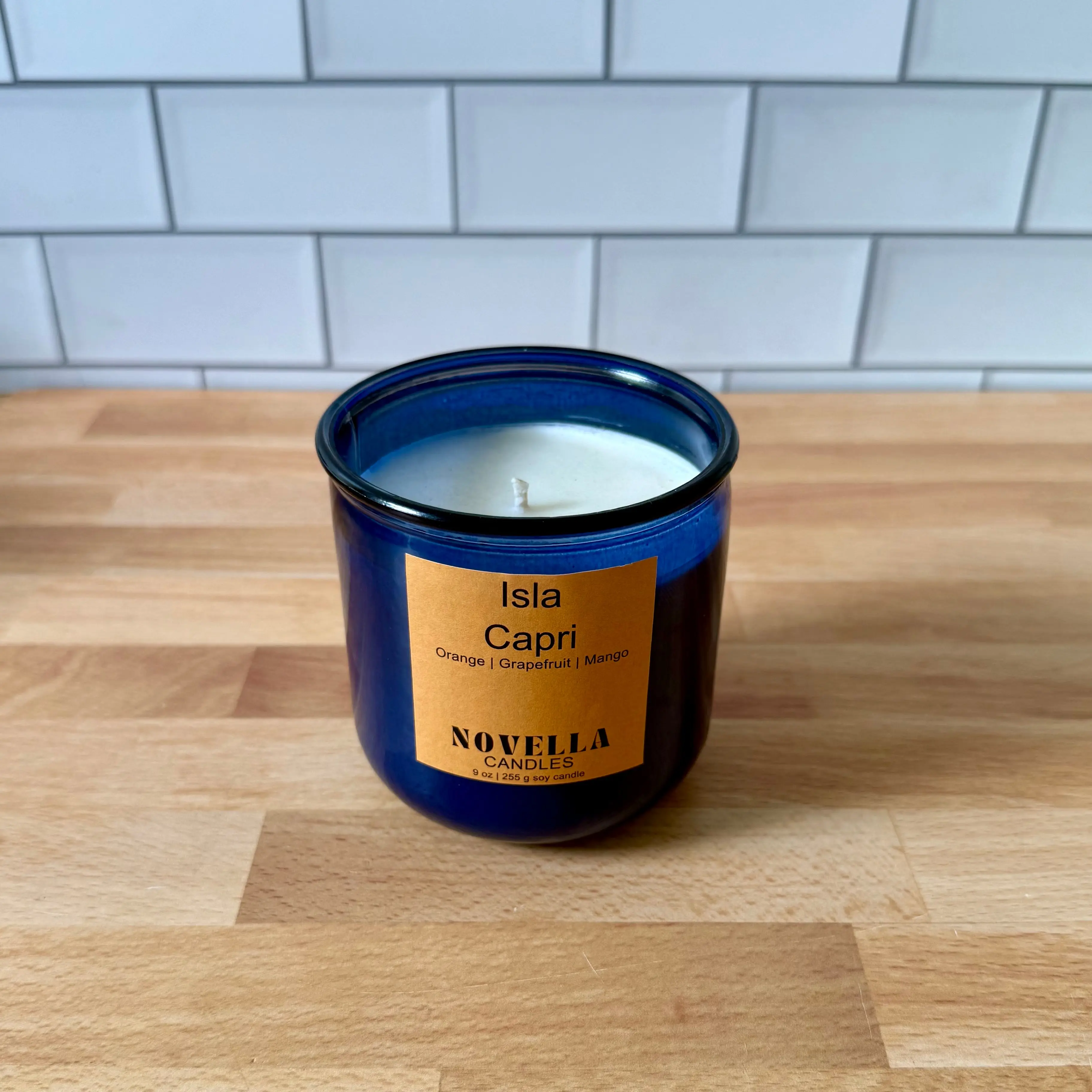 Isla Capri Recycled Glass Candle