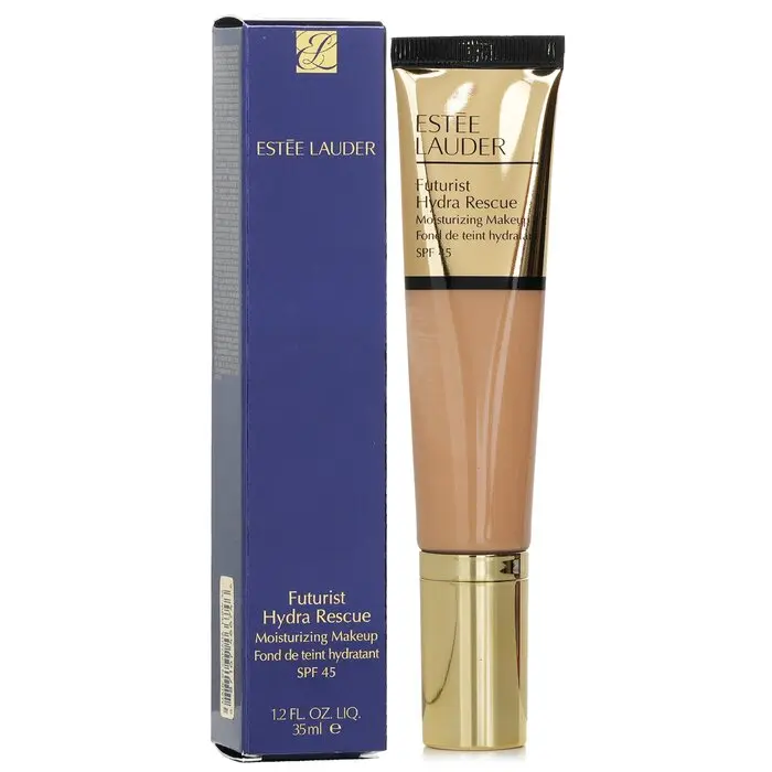 ESTÉE LAUDER Futurist Hydra Rescue Cosmetic Foundation, Moisturize & Radiant Coverage Makeup, SPF 45 UV Protection - #1W2 Sand