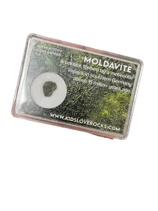 Moldavite in Protective Case .5-.6 Grams Collectable