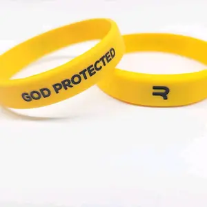 GOD PROTECTED Wristband- Yellow