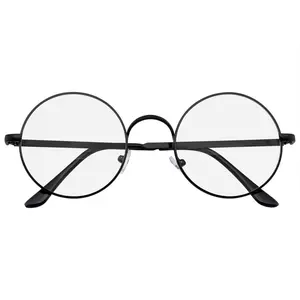 Retro Vintage Classic Round Metal Clear Lens Glasses