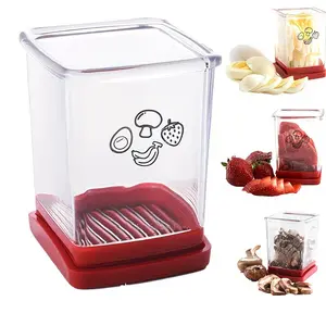 Reusable Fruit Slicer, Cup-Shaped Banana Cutter, Multi-Functional Strawberry Slicer, Washable Fruit Chopper, Egg Slicer, Kitchen Tool, Utensils