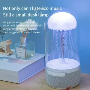 Realistic Jellyfish Wireless Speaker, 7 Color Changing Lights, TF Type C Support, Unique Environmental Sound, Portable Rechargeable Design