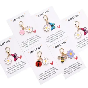 2026 New Style 10 Keychain Thank-you Cards as Gifts, Inspirational Friendship Gifts, Mother's Day Gifts, Easter-themed Fun Accessories, Affordable Products, Unique Items, Attractive Keychains, Trendy Cute Keychain, Charms