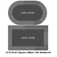 15.75*23.62【Square + Ellipse / Set】Number-49