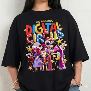 The Amazing Digital Circus Shirt, TADC Fan Gift, Digital Circus Characters Shirts, Circus Theme Sweatshirt Hoodie, Anime Gift  For Boy Girl