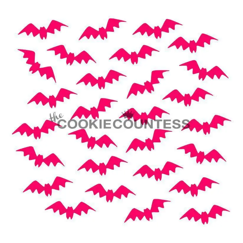 FLUTTERING BATS STENCIL