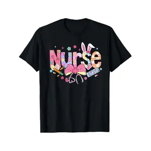 Unisex Loose-Fit Nurse Stethoscope T-Shirt - Cute Slogan Print Top, Healthcare Worker Apparel, Ideal for 3 Gifting Occasions (Easter, Christmas, Graduation), Role Costume (Shirt Only)