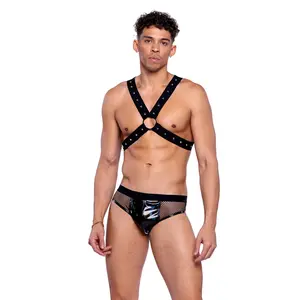 6521 - Elastic Harness with Stud Detail