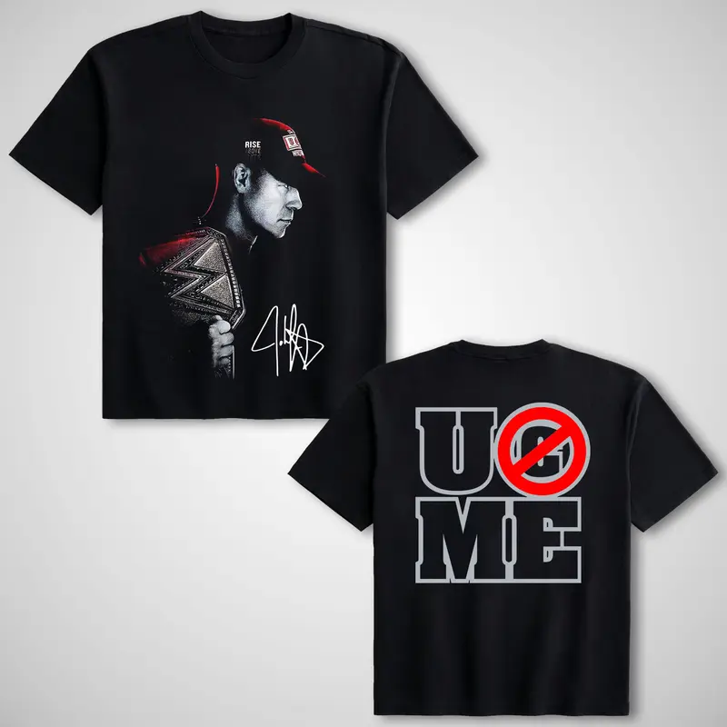 🎉 [100% Cotton] JOHN CENA CHAMPS TEE, WWE Fans Shirt, John Cena WWE Tee, Unisex Graphic For WWE Fans Clothing, WWE Tee, Menswear Cotton Crewneck Clothes Top