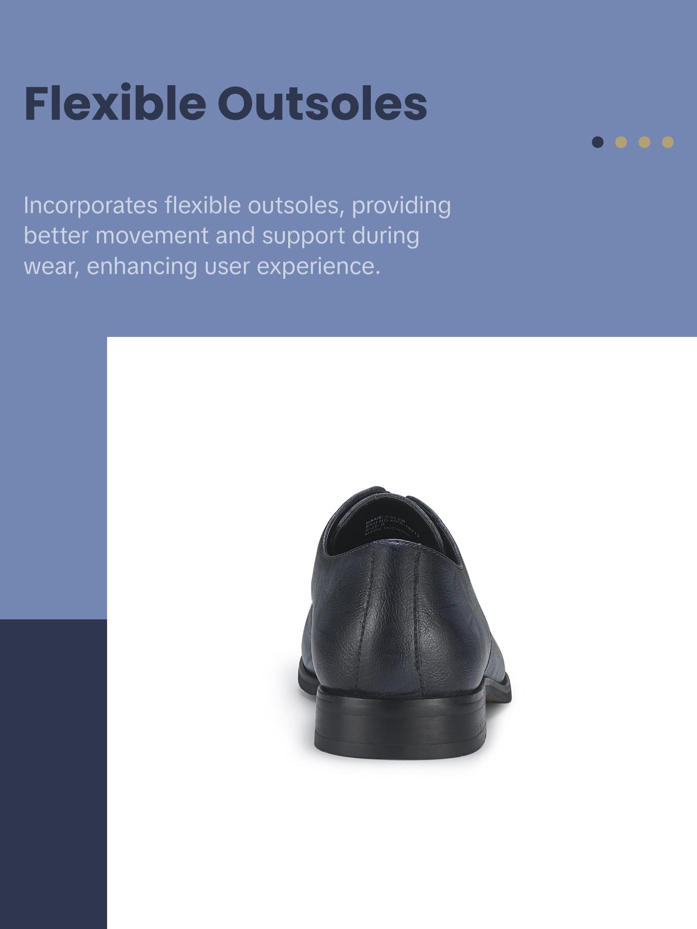 Ferro Aldo Caleb geometric pattern derby dress shoes, in Slate Grey, Men's Size 6.5 - 13