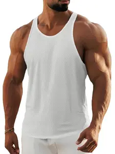 MUSCEL CMDR Men's Athletic Tank Tops (3-Pack) — Casual, Soft Sleeveless Muscle Shirts, Bodybuilding Tees, Crew Neck Sports Tanks (Solid Color) Activewear For Fitness Elastic Basic Vest tank tops for men Menswear Sportswear Tanktop Beige Plain