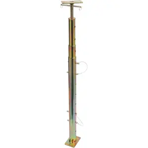 House Jack for Leveling - Adjustable House Jack  Jack  37"-98", Heavy Duty Floor Support for Basement, Crawl Space  Beam Repair, 4400 lbs Rated, Anti-Pull-Out Structural Design