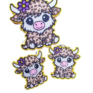 Highland Cow Car Freshie 3 Piece Vent Set with Vent Clips and Mirror Whimsical Design for Enhanced Air Circulation and Fun Car Interior