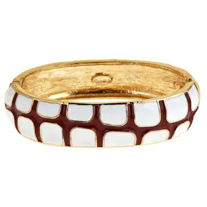 Maroon / White Gecko Bracelet