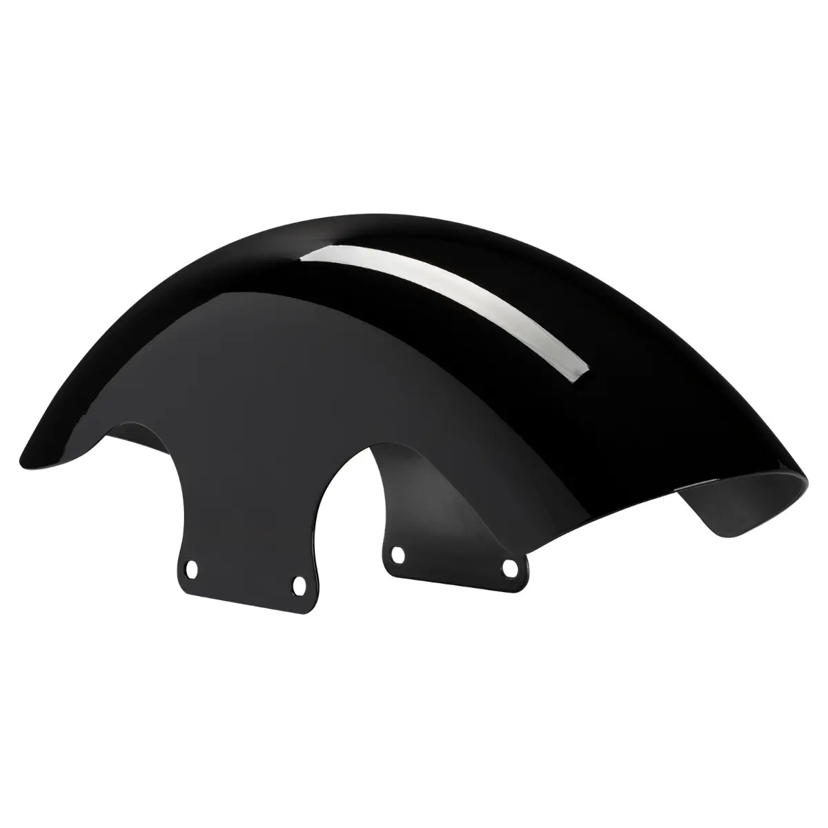 Vivid Black 19" Chopped Front Fender for Harley® Touring '23.5-'25