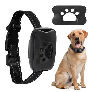 Smart Anti-Barking Dog Collar, No Shock, Beep & Vibration, Rechargeable, Adjustable, Intelligent Training Collar for Dogs