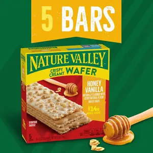 Nature Valley Crispy Creamy Wafer Bars – Strawberry 5 Count, 6.5oz Box