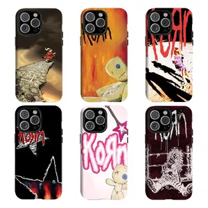 Y-2000s Nu Metal K0Rnn Phone Case | Y2K Emo Rock Shockproof Case for iPhone 17 16 15 14 13 12 11 Pro Max Mini | Grunge Alt Band Core Aesthetic Extreme Defense Tough Armor Skin Cover