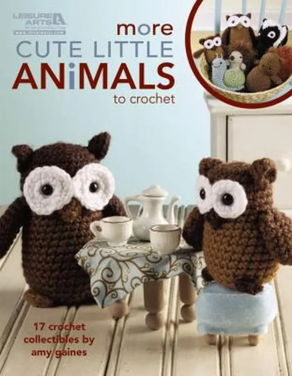 USED Book - More Cute Little Animals to Crochet: 17 Crochet Collectibles by Gaines, Amy (Paperback) - english