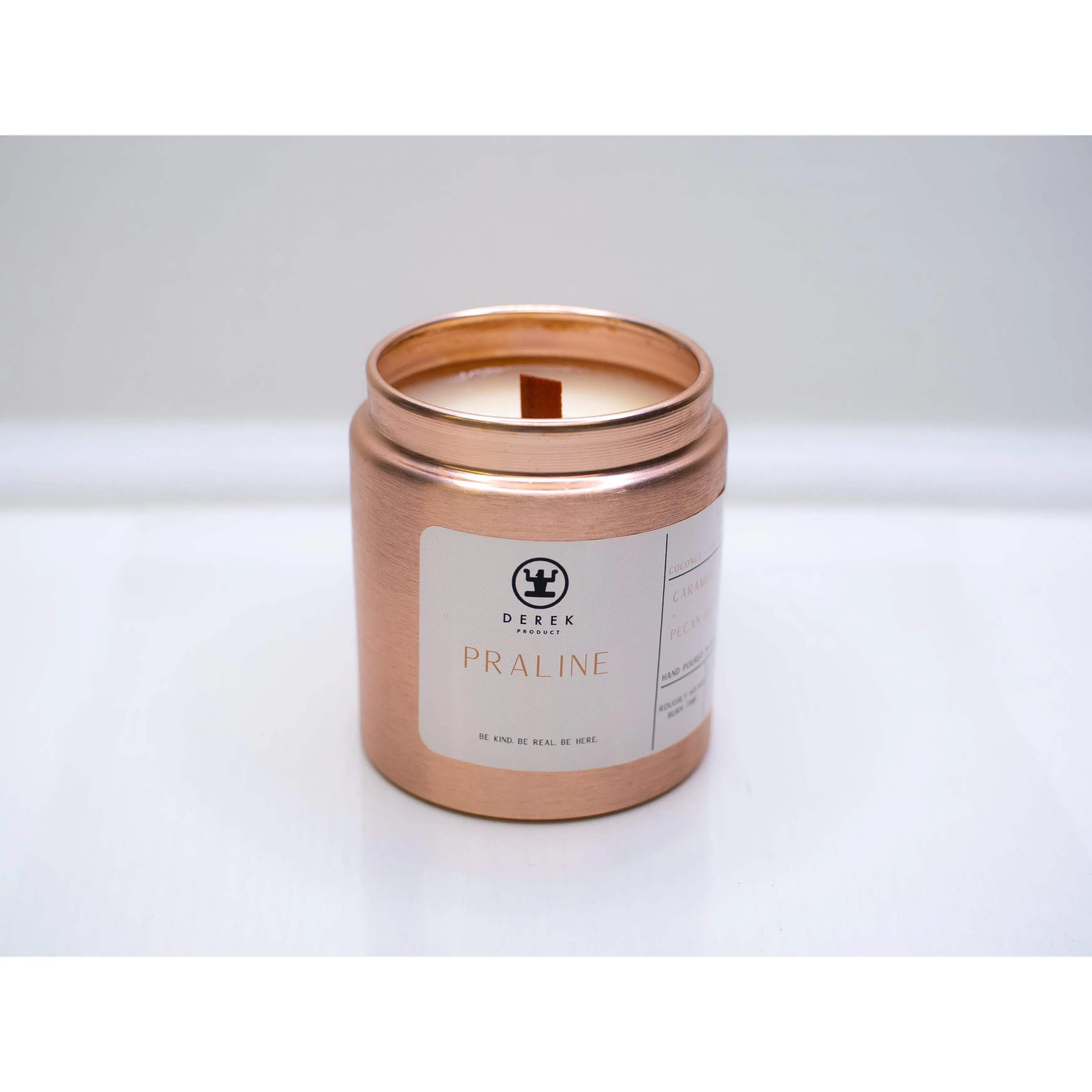 Derek Product – Praline Vegan Soy Candle Natural Organic and Non-Toxic 10 OZ