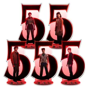 Stranger Things Single Character Acrylic Standee Set, Classic TV Style, High Transparency, Detailed Scene Carving, for Fans Collection & Display