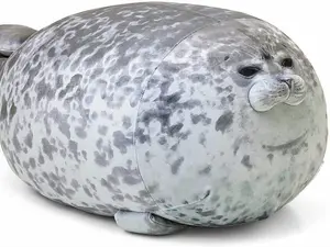 2024 Hot Selling Soft Comfortable Chubby Embossed Sealed Filled Cotton Plush Pillow Cute Pillow