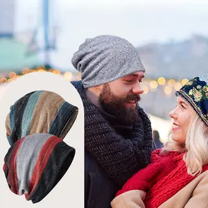 2PCS Women’s Slouchy Beanie Hats - Soft Cotton Knit Skull Cap & Chemo Hat, Lightweight and Breathable for All Seasons, Perfect for Sleep, Outdoor Activities, or Daily Wear