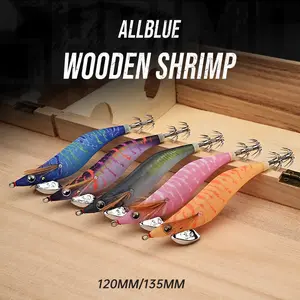 ALLBLUE 5pcs Egi Kit 3.0# 3.5# Slow Sinking Squid Hooks Fishing Squid Octopus Cuttlefish Luminous Artificial Jigging Lures