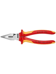 Knipex KNP0828185SBA 1000V Insulated Needle-Nose Combination Pliers