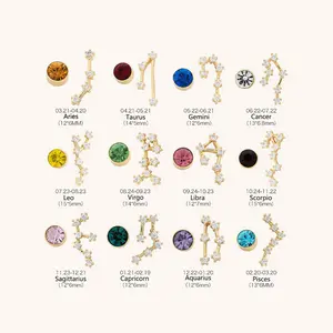 Zodiac Birthstone Stud Earrings · A Cosmic Touch of You