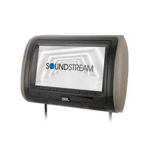 VHD-90CC | Universal Replacement Headrest Pre-Loaded w/ DVD Player, & 9” LCD Screen
