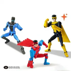 New Articulated Superhero Action Figure 3D Printed Multi-Joint Poseable Invincible Boy Figurine Collectible Desk Decor Ornament